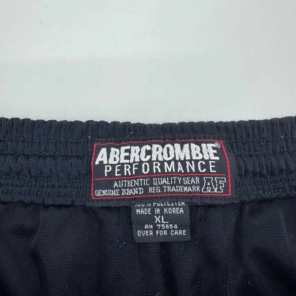 Vintage Abercrombie & Fitch Lacrosse Mesh Shorts Navy Blue Mens XL Performance